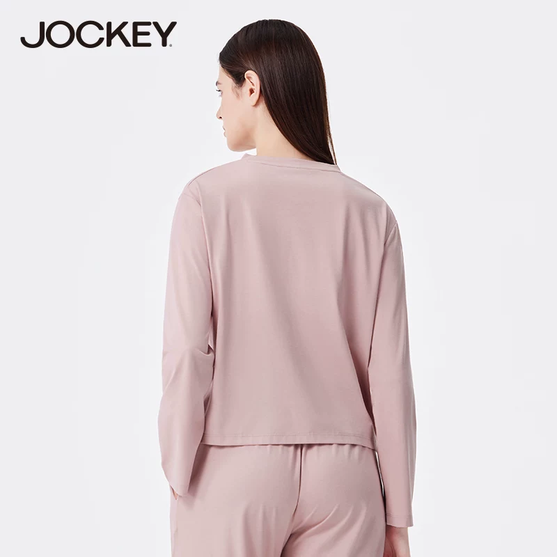 Ночная пижама с длинным рукавом jockey, демисезонная, мягкая, дышащий эластичный комплект