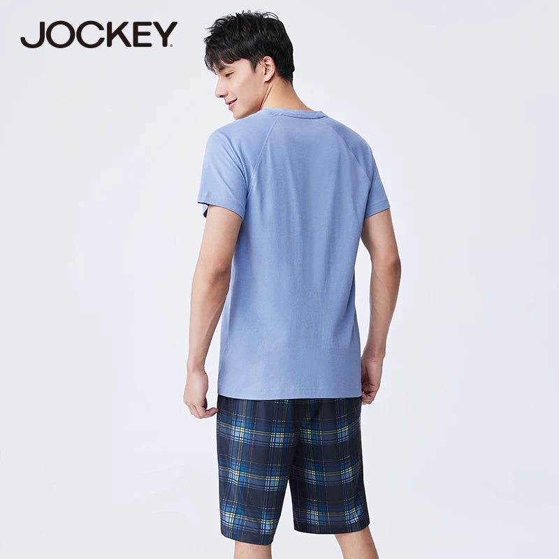 Летняя шуршащая пижама jockey, шорты, футболка, комплект, с коротким рукавом, оверсайз
