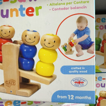 Export for children for 12 months or more wooden seesaw counter toy intelligent baby