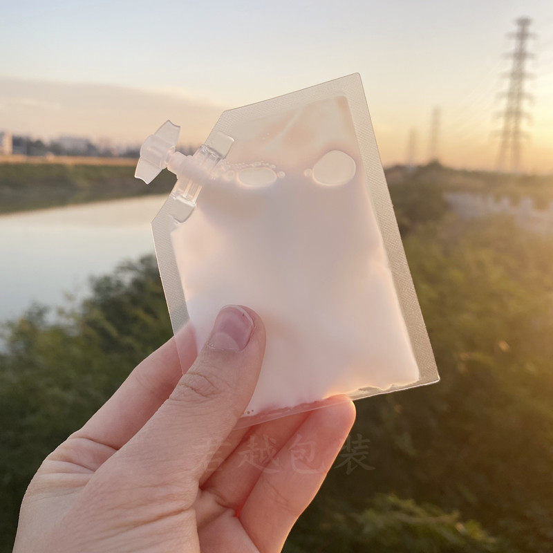 Подарочный пакет 包邮一次性乳液体分装袋可登机旅行精华液小样试用装包装包材袋子