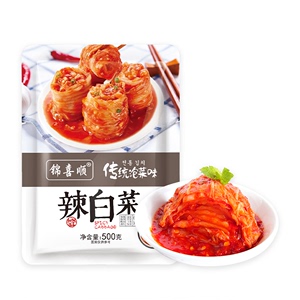 梁天代言# 锦喜顺 辣白菜 500g*5袋