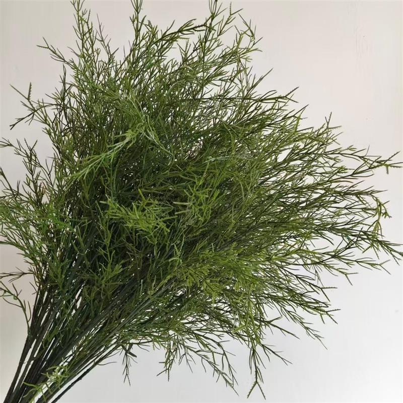 Trendy Artificial Asparagus Grass Greenery for Wedding Decorations, Forest-Themed Mall Store Window Displays, and Factory Decoration
