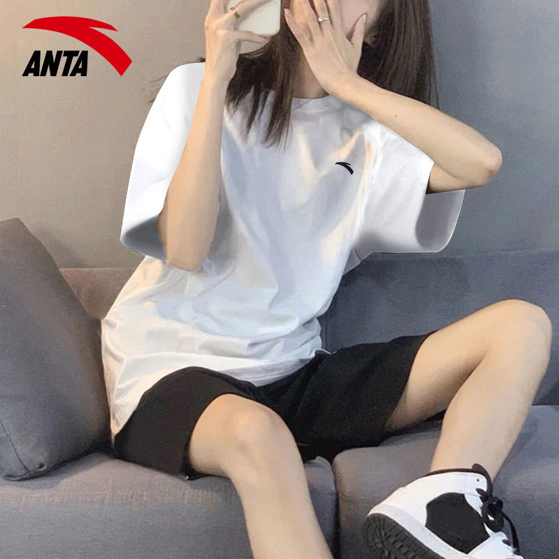 Anta Sports Suit Women 2022 Summer New Running Loose Fitness Room Sports Clothes Casual Speed Dry Two Sets