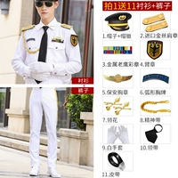 Брюки с длинными рукавами+белые брюки+импортированные золотые плечи Глава+большие блоки-11