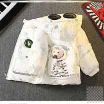 Astronaut Space Bear Down Jacket Children Astronaut No Wash 2021 New Boy Thickened Coat