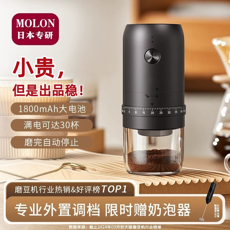 Japanese Precision Electric Coffee Grinder Small Manual Coffee Bean Grinder Fully Automatic Grinder Manual Coffee Machine