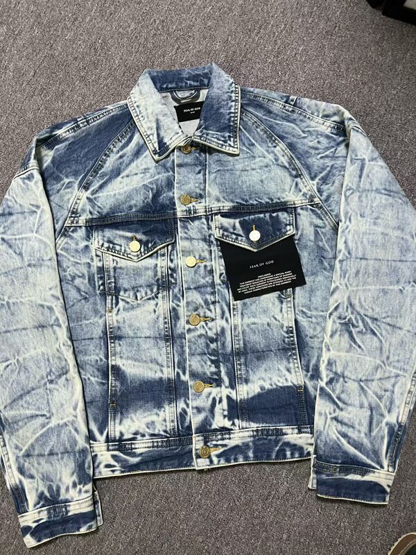 Joshua Autonomous Foer of God Style Season 5 Washed Blue Ripple Jacket