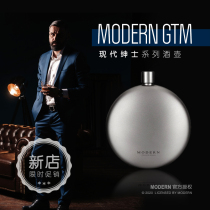 Germany MODERN small wine jug Stainless steel portable titanium outdoor antique style wine jug portable high-grade can lettering