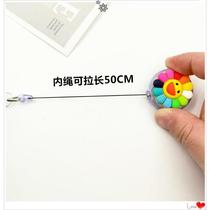 Cute Cartoon Easy Pull Extension Buckle Nurse Sleeve Chest Card Clip Chest Card Clip Rope Waterproof Work Certificate