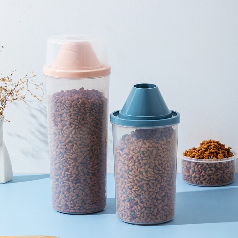 Cat food barrel sealed damp-proof dog food sealing barrel storage barrel cat food storage barrel box grain storage tank pet grain storage barrel