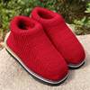 Knitted Wool Slippers, Cotton Shoes for Autumn and Winter, Finished Product for Women, Knitted with Added Fleece and Thickened, Purely Handmade, Crocheted for Men, Home Wear, Warm