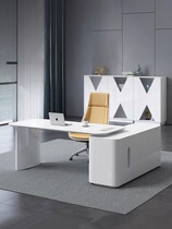 Composition Desk White Baking Varnish Boss Table Minima Modern Home Desk Office Chairs Portfolio Office Table