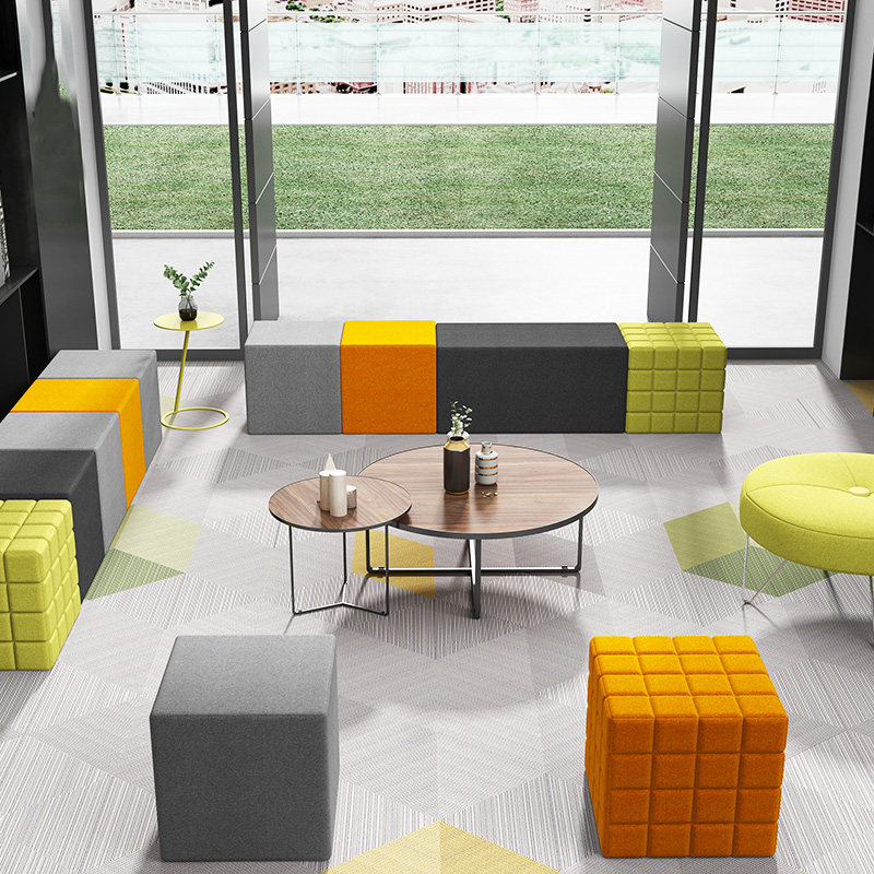 Customized office education and training institution kindergarten reading rest activity area creative small sofa combination