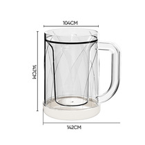New double-layer large-capacity ice cup beer cup beverage cup non-diluted beverage cup summer ice cup draft beer cup