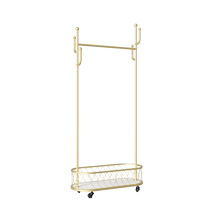 Light luxury clothing store coat rack floor-standing movable bedroom small clothes rack Internet celebrity clothes rack simple display rack