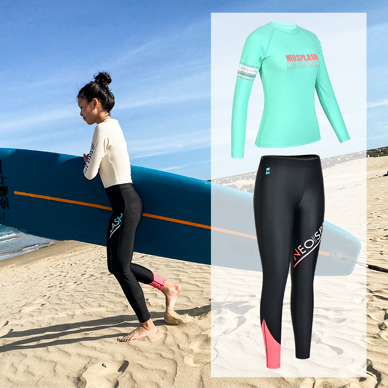 neosplash outdoor sunscreen clothing quick-drying long-sleeved anti-UV sunscreen swimming snorkeling beach jellyfish clothing women