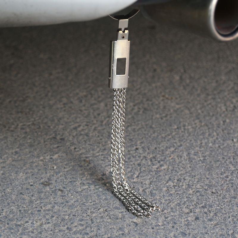 Vehicle electrostatic releg electrostatic belt towpath large car transporter oil tanker ground strip to electrostatic rope ground strip