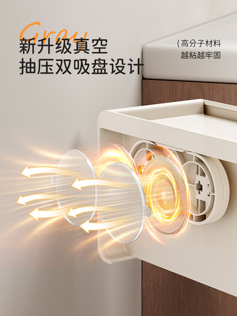 Finechi Bathroom Storage Rack Double Suction Cup Wall-Mounted Toilet Paper Box Toilet Paper Storage Tissue Holder