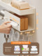 FINECHI hair dryer storage rack bathroom punch-free storage rack wall-mounted toothbrush cup hair dryer holder