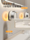 Finechi Suction Cup Bathroom Sink Faucet Storage Rack Washbasin Bathroom No-Drill Mirror Front Storage Rack