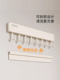 Kitchen Hook, No-Drill Storage Rack, Wall-Mounted for Spatulas, Spoons, and Kitchen Utensils, Movable, Milk White Finechi