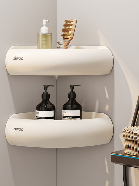 FINECHI cream style punch-free bathroom toilet storage rack toilet washbasin triangle storage Z1 series