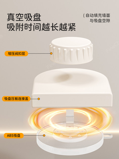 Finechi Toilet Brush, Special Brush for Cleaning Every Corner of the Bathroom, Wall-Mounted, 2025 New Model, Toilet Cleaning Tool for Home Use