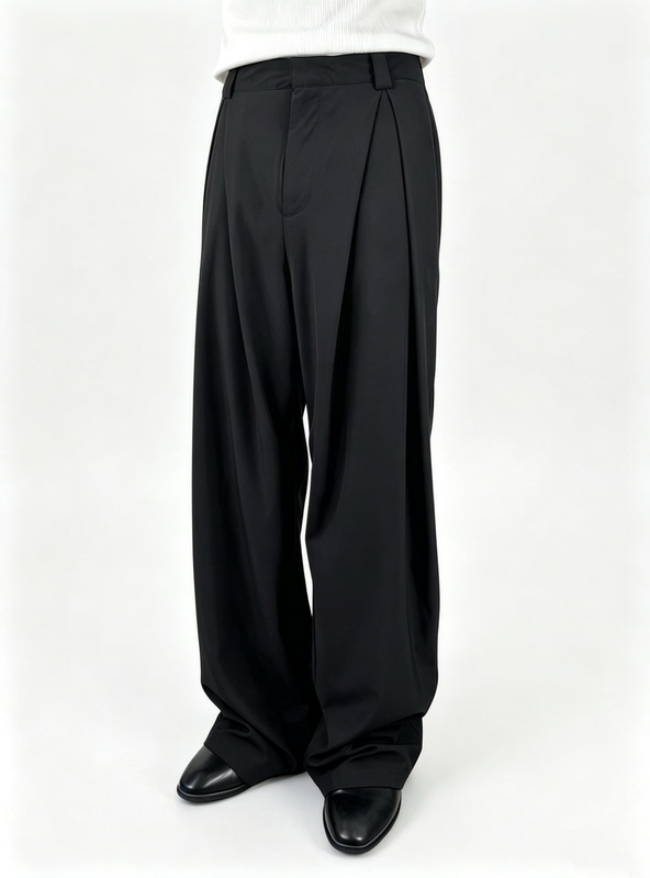 Quiet Zephyr A-Line Pleated Trousers, Old Money Style, Summer Commuting Wrinkle-Resistant Trousers, Three-Dimensional Tailoring for Men and Women Quiet Zephyr A-Line Pleated Trousers, Old Money Style, Summer Commuting Wrinkle-Resistant Trousers, Three-Dimensional Tailoring for Men and Women