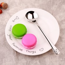 lediar stainless steel Childrens soup spoon portable childrens tableware cartoon small round spoon rice spoon deepened small spoon