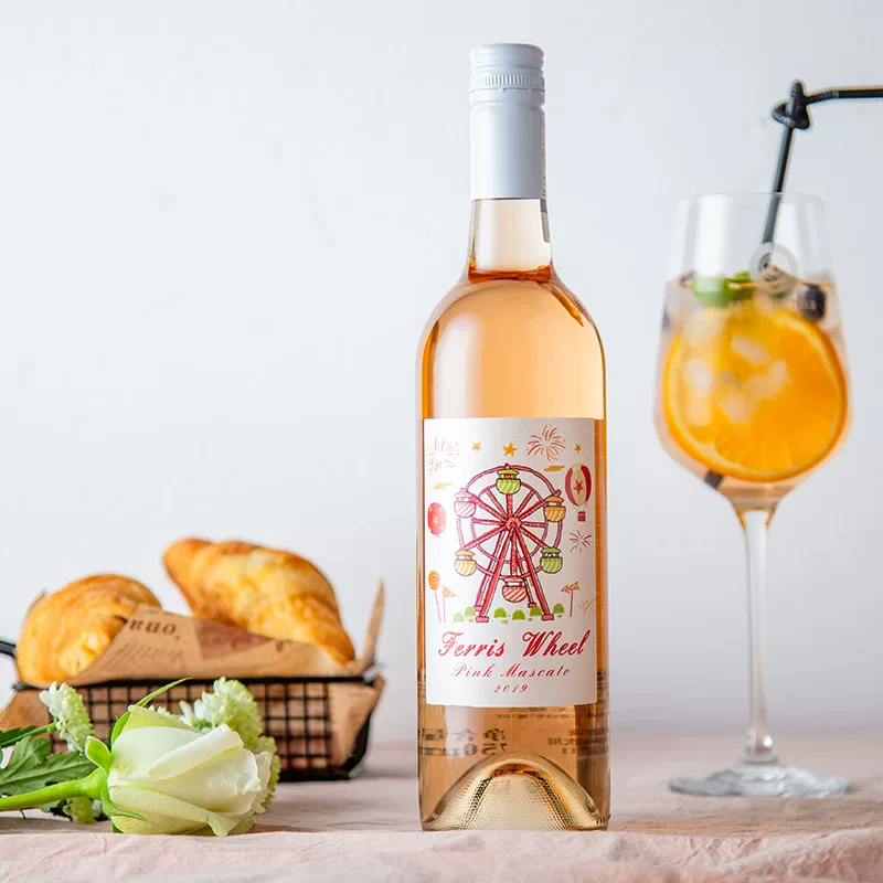 Свежее сладкое вино, вкусное и красивое — австралийское вани мосо москато персиковое красное вино