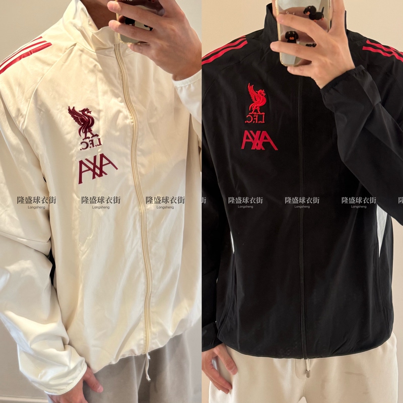 Liverpool Autumn and Winter Windbreaker Jacket Men's Football Jacket Coat Wirtz Salah Isak