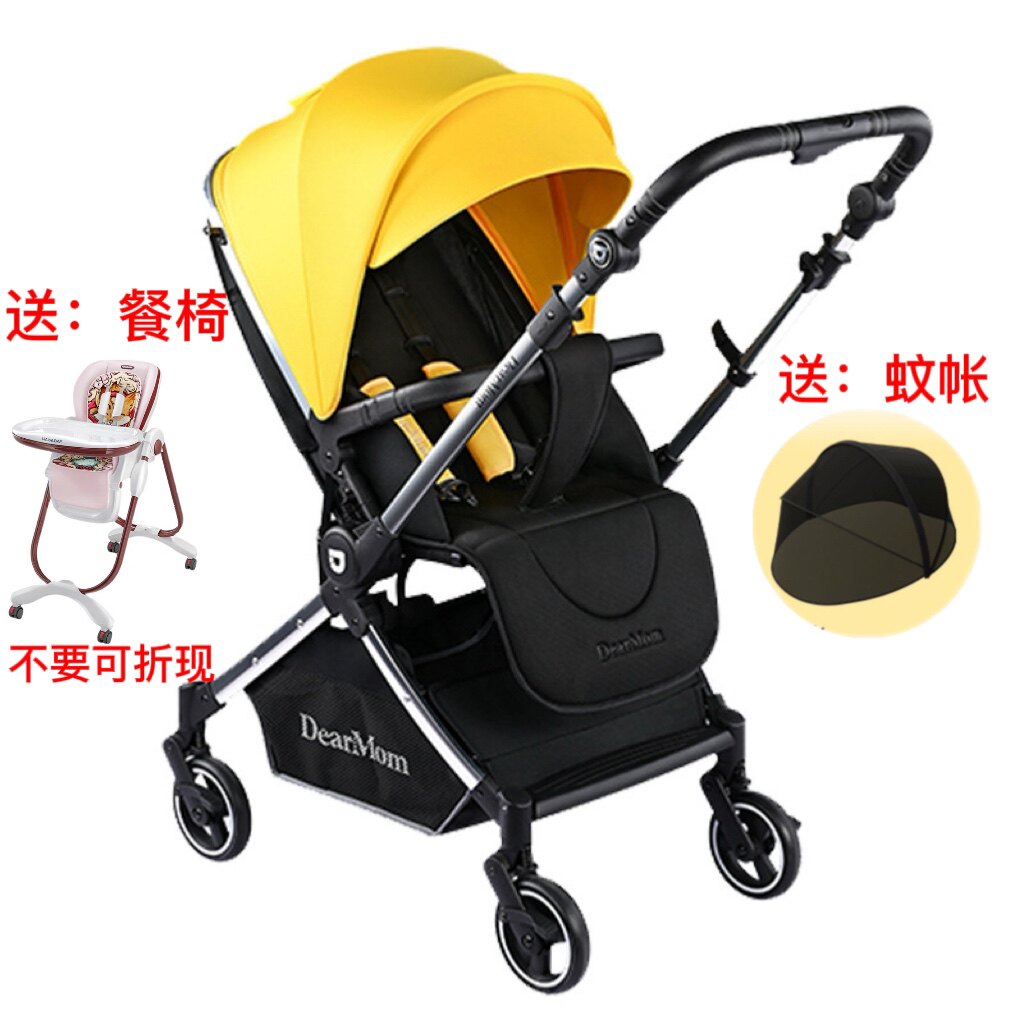 DearMom A2 stroller newborn bidirectional light folding for sitting and lying baby trolley portable umbrella car
