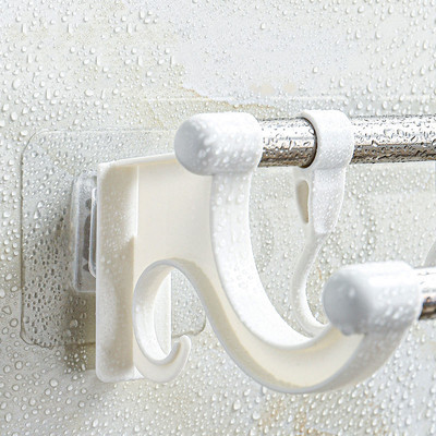 免打孔毛巾架卫生间置物架不锈钢加厚架子浴室厕所洗手间挂毛巾50