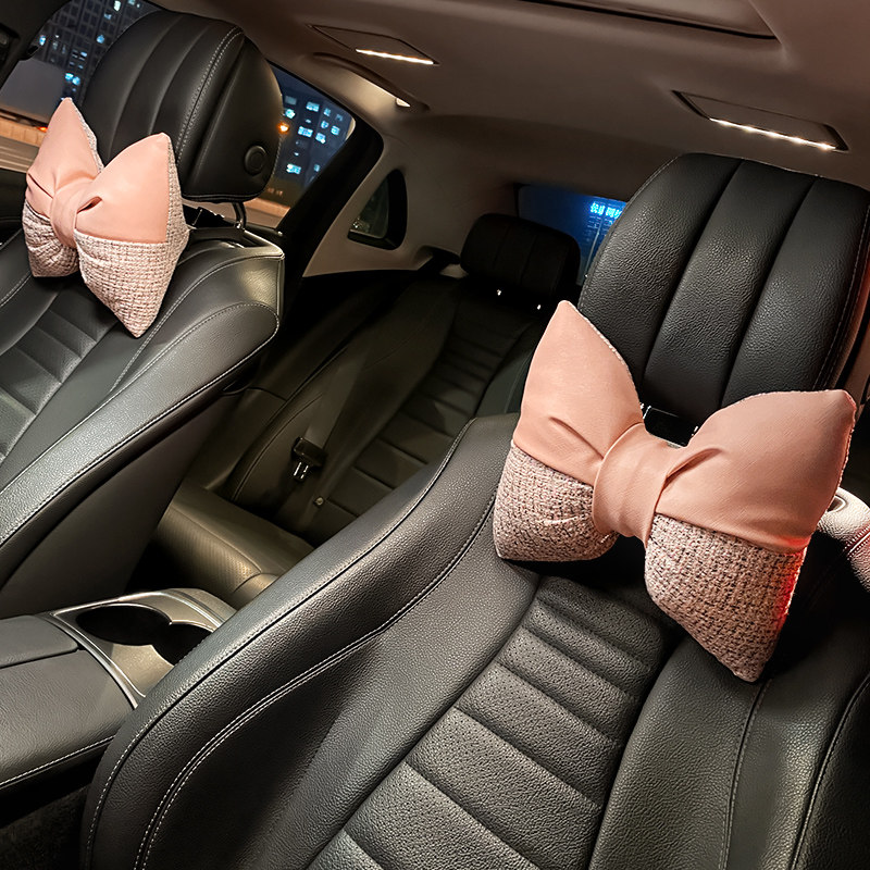 Car seat headrest Ram Upholstery Cute Net Red Waist Close To Summer Girls Vehicle Interiors Accessories Lean On Pillows