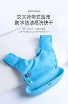 Baby eating bib baby waterproof bib eating rice pocket children silicone super soft mouth bag anti-dirt artifact