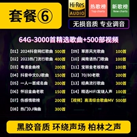 Пакет шесть 64G качества винилового звука [Отправить 3000 песен+500 видео]