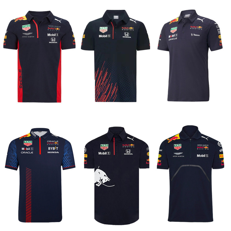 2023 Cross-border exploits Red Bull Fleet f1 racing Speed Dry T-shirt Male short sleeve POLO Flap Collar Short Sleeve Summer-Taobao