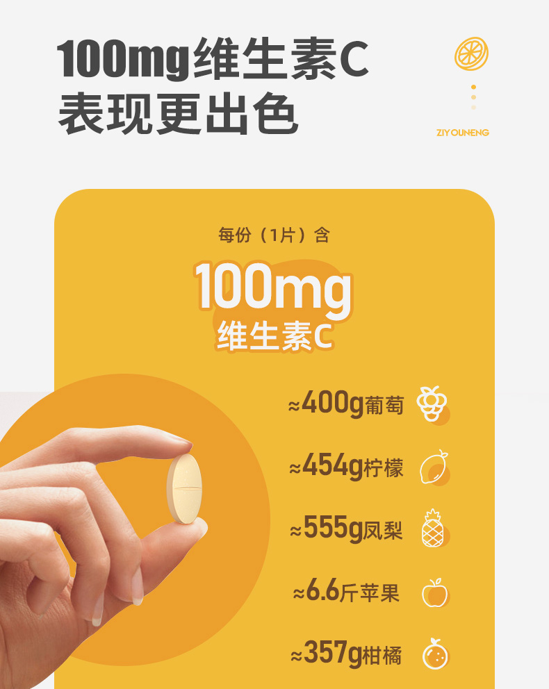 小黑盒【姿优能】高含量多维vc牛磺酸60粒