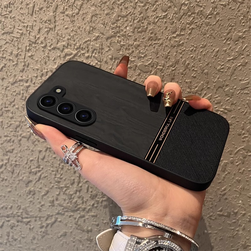 Suitable for Samsung S23 Ultra Phone Case, Wood Grain Plain Leather with a High-End Feel, Galaxy S22 Protective Cover, New Trendy Men's S24 Color-Blocking, S21+ Full Coverage Anti-Drop, S23U Matte Anti-Fingerprint Plus for Women Suitable for Samsung S23 Ultra Phone Case, Wood Grain Plain Leather with a High-End Feel, Galaxy S22 Protective Cover, New Trendy Men's S24 Color-Blocking, S21+ Full Coverage Anti-Drop, S23U Matte Anti-Fingerprint Plus for Women