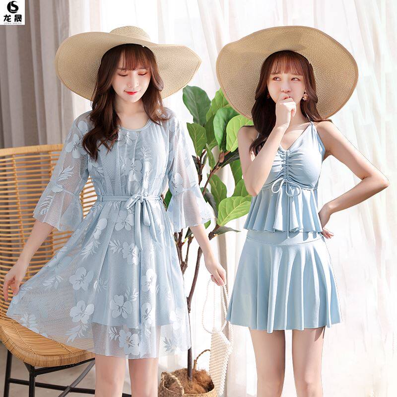 Water Park Swimsuit Woman Summer Three Pieces of Clothing Clothing Miscellaneous Simple Womenswear Fat Sister