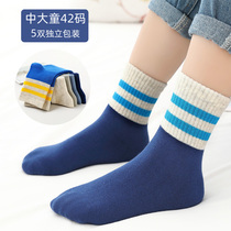 College style student socks boys and girls spring and autumn high school students pure cotton junior high school children's socks in autumn and winter 1012