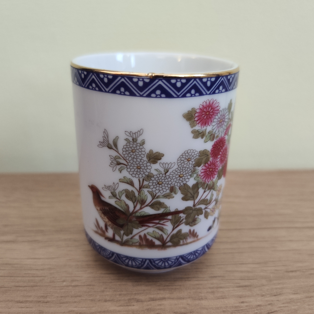 Shi Feng Tang#collection Rong Li Jin cup decoration Antique flower and bird cup lamp craft collection water cup porcelain