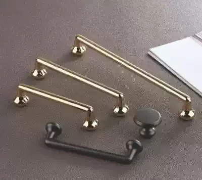 Light luxury wardrobe handle modern simple Nordic clothes whole cabinet Cabinet handle extended gold high-end American cabinet door handle