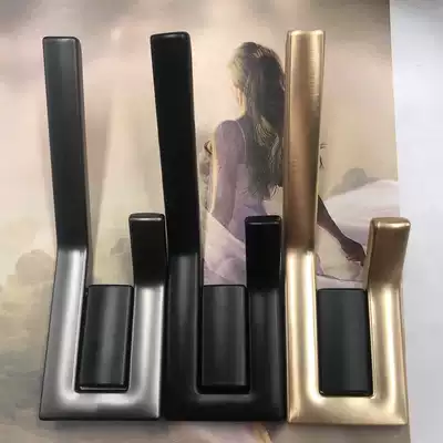Black gold entry wall-mounted ins bathroom coat hook modern bedroom porch adhesive hook light luxury Nordic Creative clothes hook