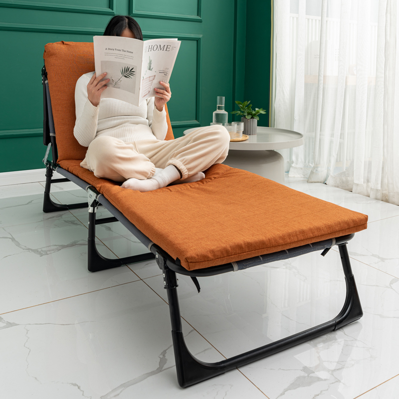 Folding lunch break bed linen office Easy pregnant woman accompanied by armchair Armchair Bed Outdoor Multifunction Portable Nap Lounge Chair