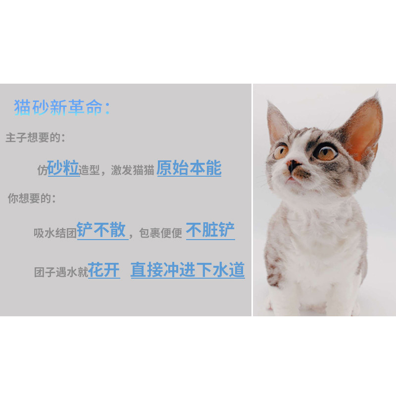 Lizhen mixed cat litter 2 5kg deodorant easy to agglomerate compact dust-free cat litter box cat litter