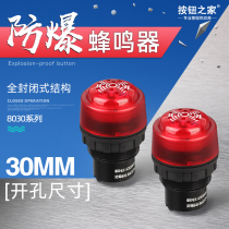 BD8030 explosion-proof buzzer DC24VAC220V opening 30mm explosion-proof sound and light alarm flash buzzer