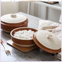 Steaming bowl earthenware bowl Household stamped thick steaming bowl Ceramic rice bowl steaming bowl steaming dish bowl Steaming egg bowl Small bowl micro