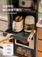 Household Kitchen Storage Rack, Narrow Gap Floor-Standing Multi-Layer Pull-Out Multifunctional Storage Cabinet for Refrigerator Gaps