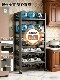 Kitchen Storage Rack, Floor-Standing, Multi-Layer, Adjustable Storage Cabinet, Household Movable Microwave Oven, Vegetable Storage Rack